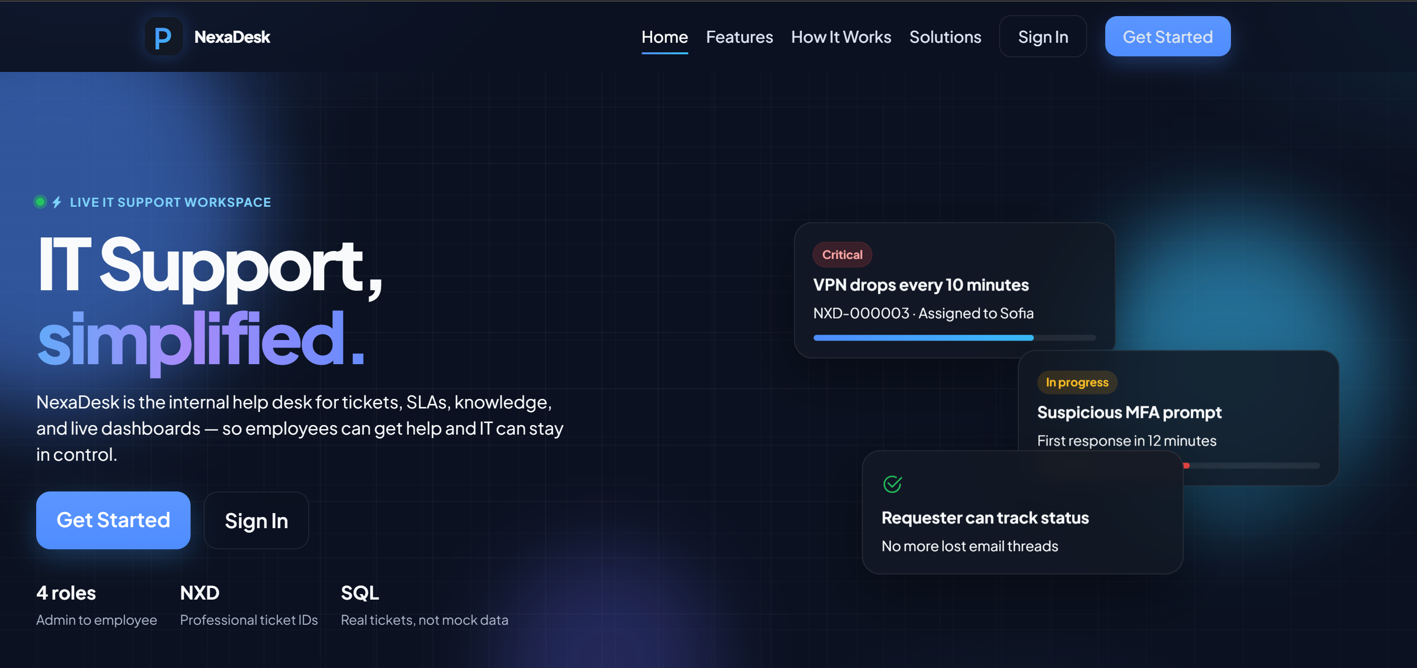 Nexadesk - IT Support & Help Desk Management System (.NET)