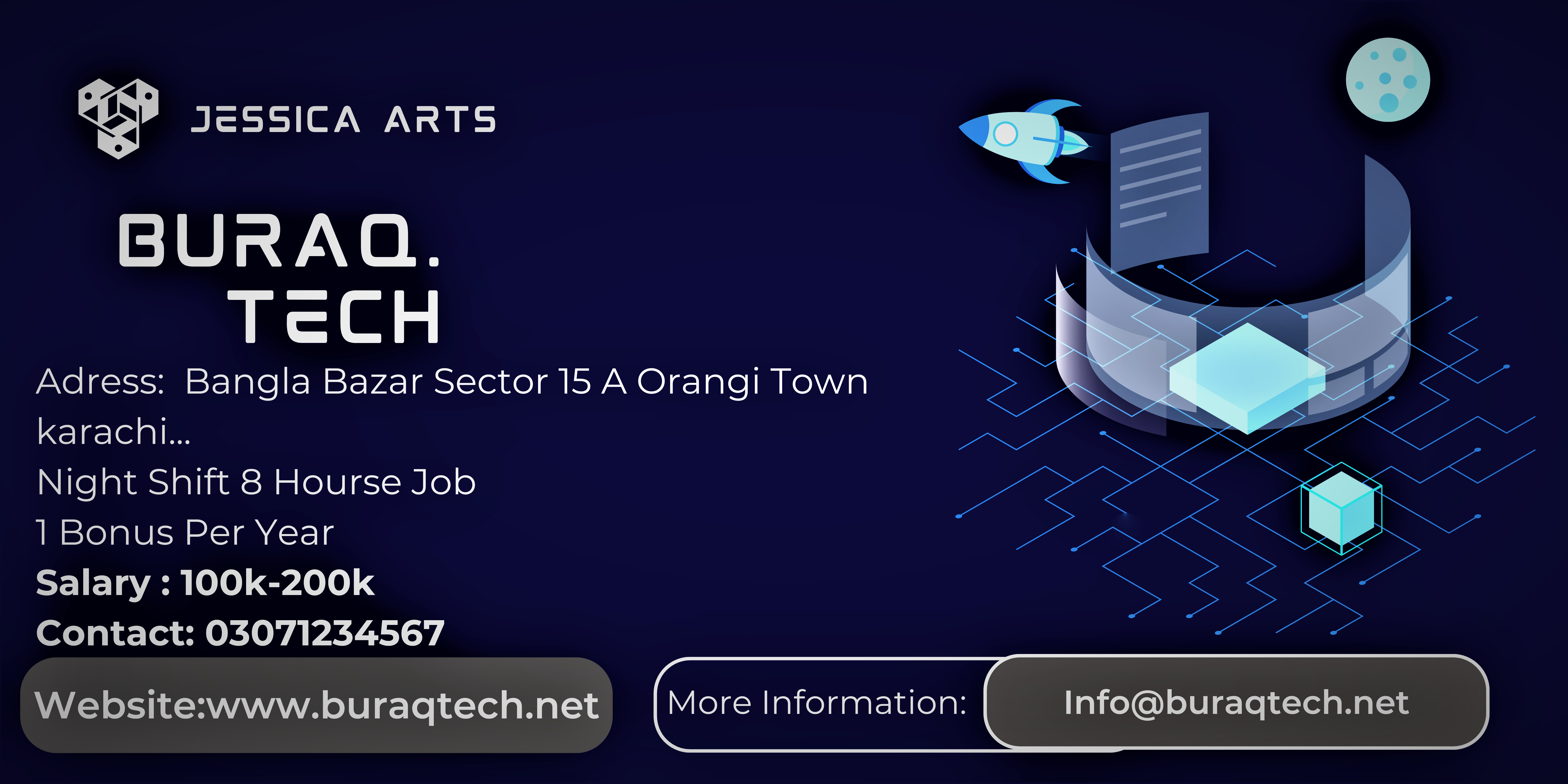 Banner Design for Buraq Tech