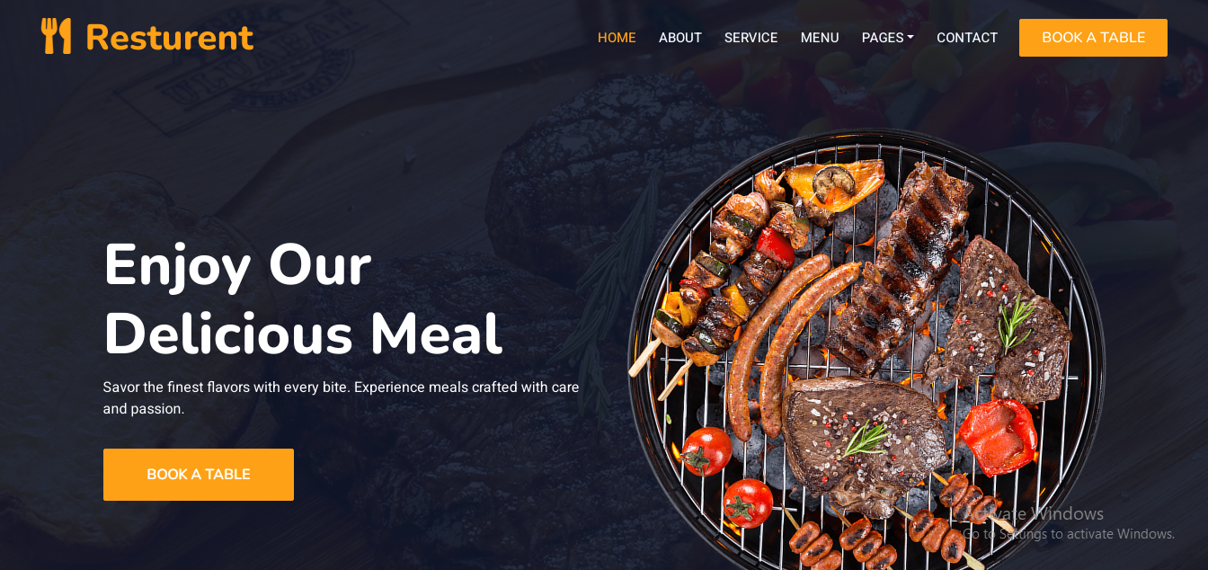 Delicious Bites Restaurant Website